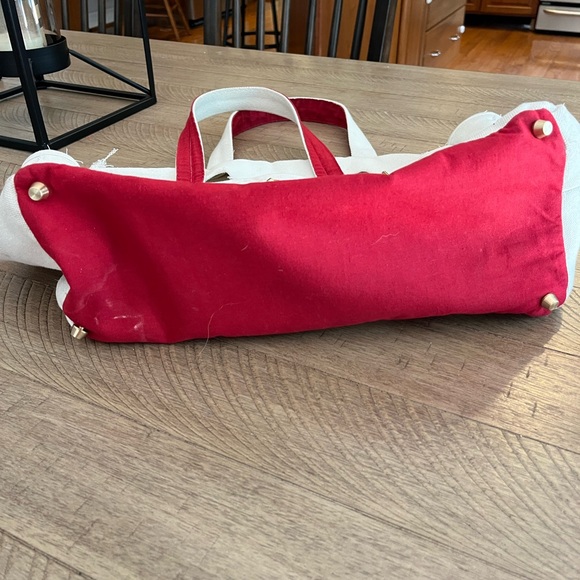 Boatkin bag red handmade - Picture 5 of 6